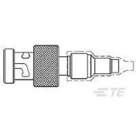 RAYCHEM Rf Triaxial Connector, 1 Contact(S), Male, Cable Mount, Solder Terminal, Plug DK-621-0439-4P